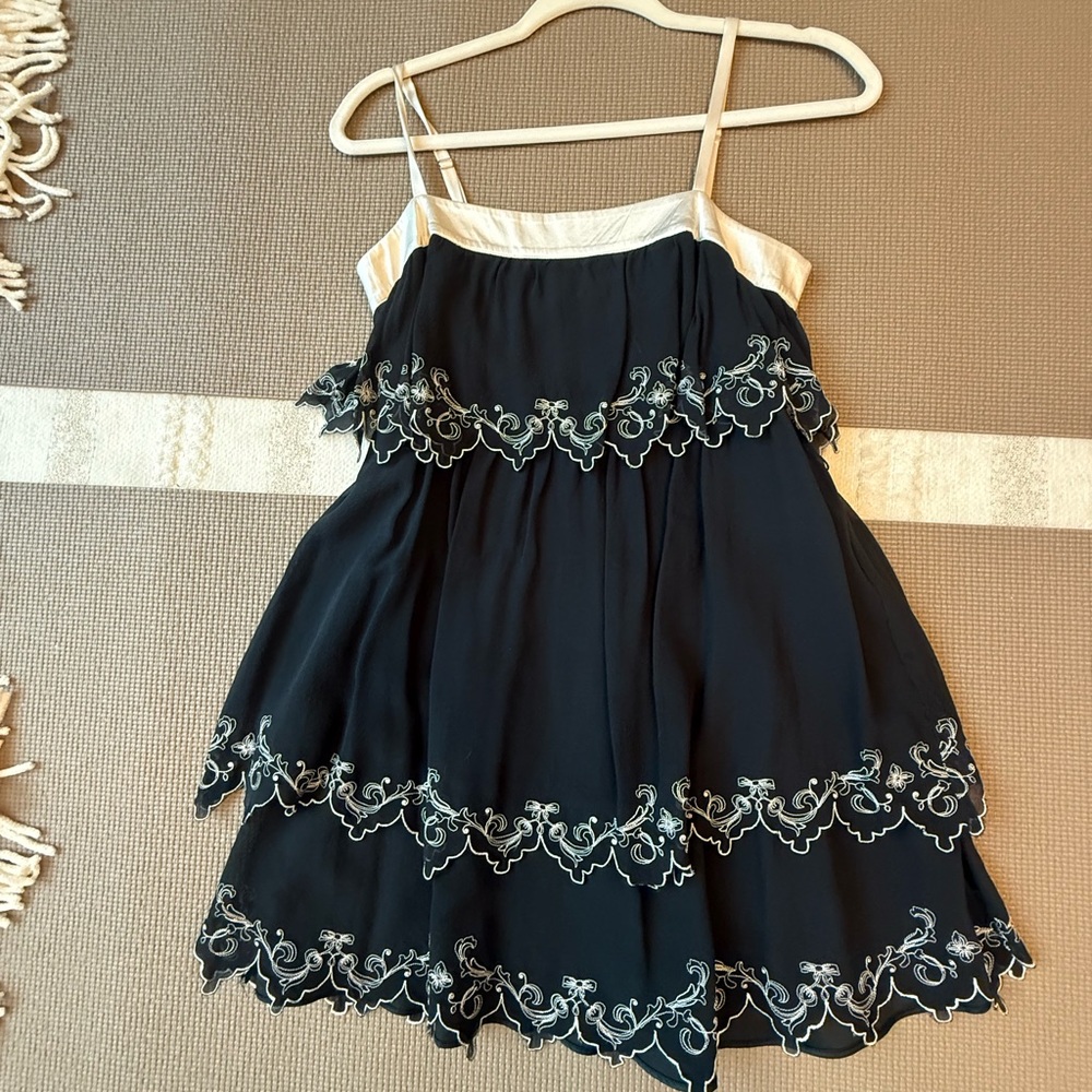 Marciano Black and Cream Formal Dress